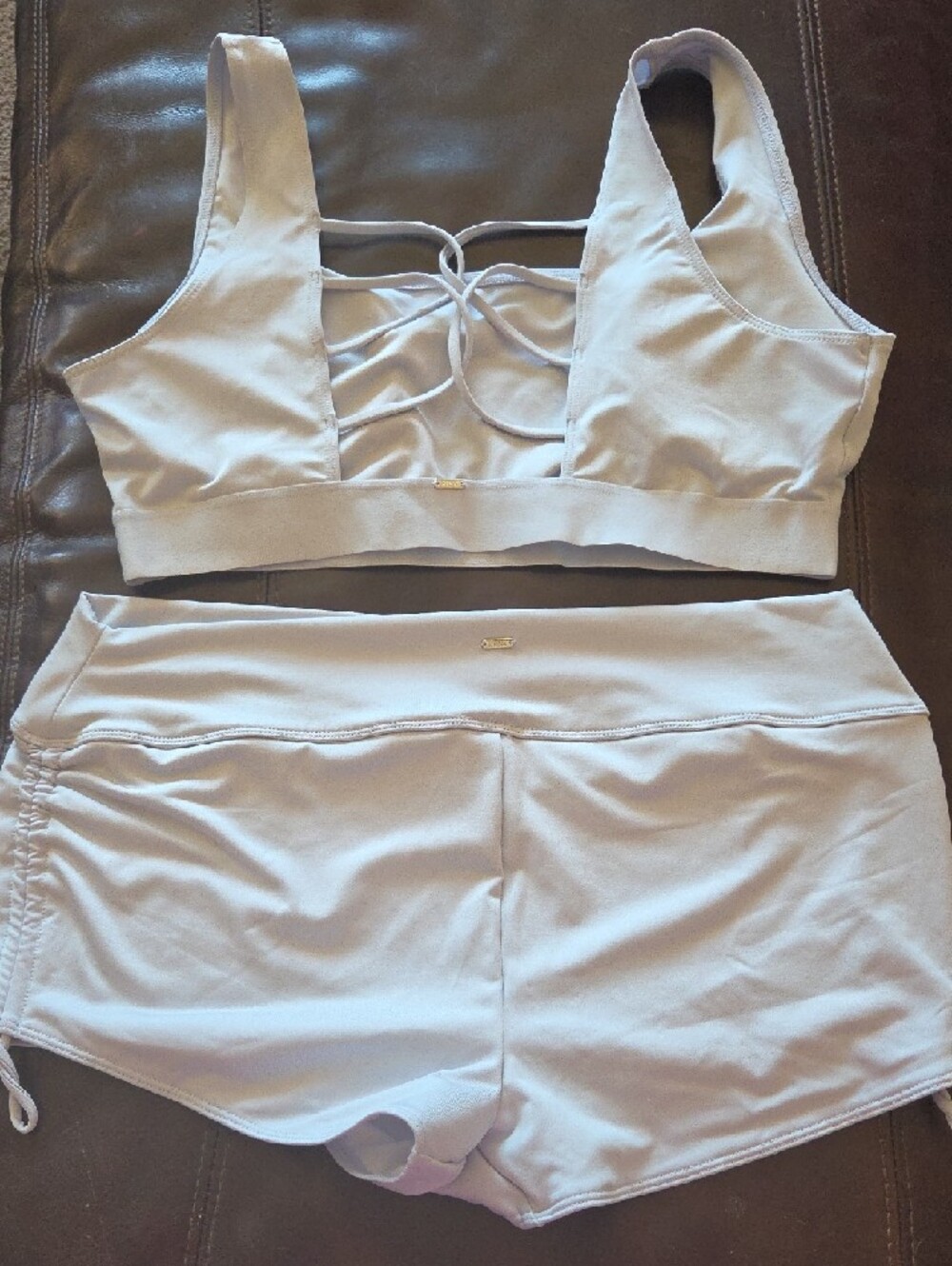 PINK Victoria's Secret Baby Blue Two-Piece Swim Set - Picture 2 of 5